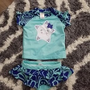 Gymboree swim suit two piece 18-24 months
